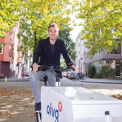 Infuus per bakfiets naar patiënt